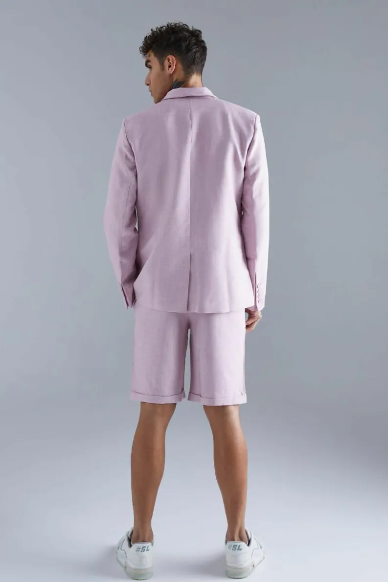 Clearance boohoo Relaxed Double Breasted Suit light pink