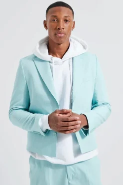 Best Sale boohooMAN Relaxed Fit Blazer blue