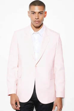 Hot boohooMAN Relaxed Fit Blazer lavender