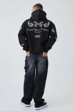 Sale boohooMAN Relaxed Fit Carpenter Jeans washed black