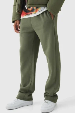 Online boohooMAN Relaxed Fit Gusset Jogger khaki
