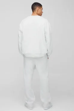Best Sale boohooMAN Relaxed Fit Ofcl Gusset Jogger grey marl