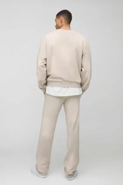 Online boohooMAN Relaxed Fit Spray Wash Ofcl Printed Jogger stone