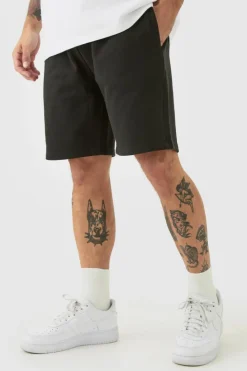 Flash Sale boohooMAN Relaxed Fit Super Heavyweight Jersey Short black