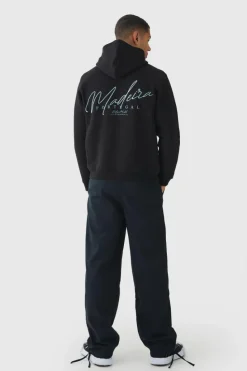 Flash Sale boohooMAN Relaxed Fit Textured Ripstop Trousers black