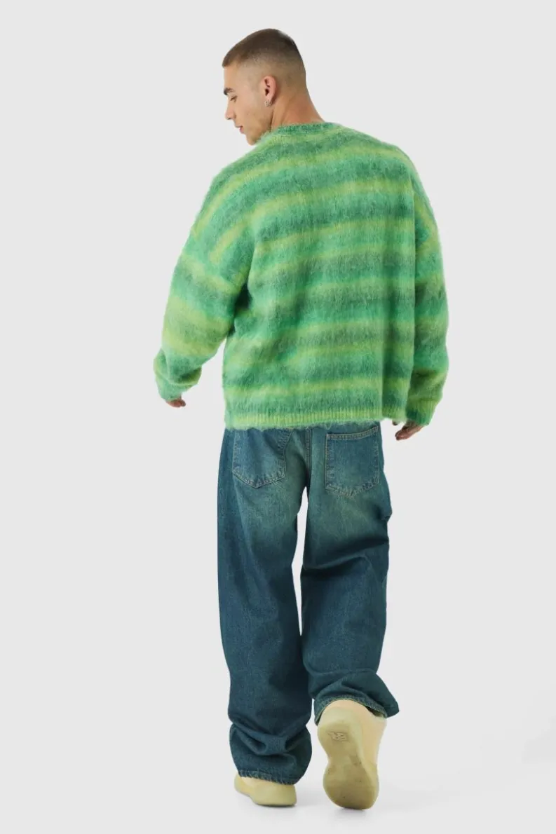 Cheap boohooMAN Relaxed Fit Washed Tinted Jeans mid blue
