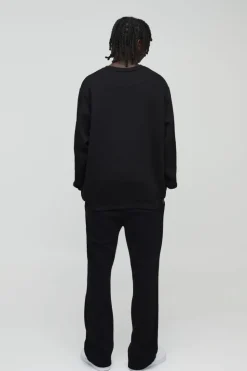 New boohooMAN Relaxed Gusset Jogger black