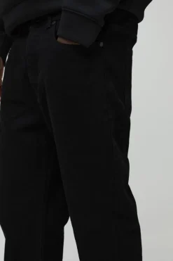 Fashion boohooMAN Relaxed Rigid Flare Jean true black