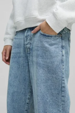 Cheap boohooMAN Relaxed Rigid Jean light blue