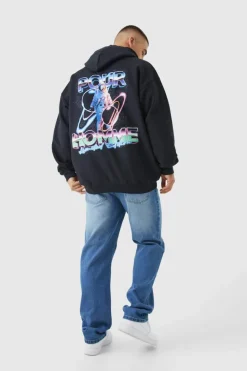 Outlet boohooMAN Relaxed Rigid Jean mid blue