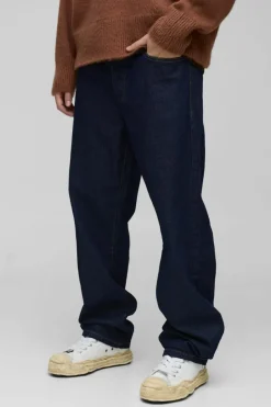 New boohooMAN Relaxed Rigid Jean indigo