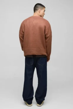 New boohooMAN Relaxed Rigid Jean indigo