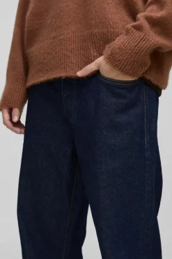 New boohooMAN Relaxed Rigid Jean indigo