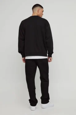 Online boohooMAN Relaxed Rigid Jean true black