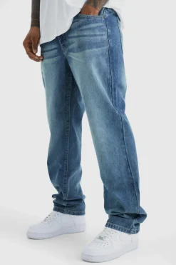 Best boohooMAN Relaxed Rigid Jean vintage blue