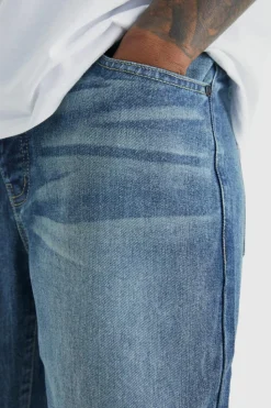 Best boohooMAN Relaxed Rigid Jean vintage blue
