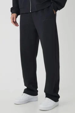 Cheap boohooMAN Relaxed Scuba Jogger black