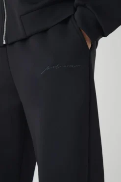 Cheap boohooMAN Relaxed Scuba Jogger black