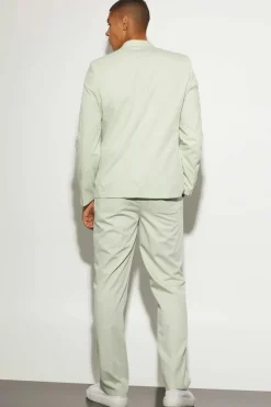 Sale boohooMAN Relaxed Suit Jacket light green