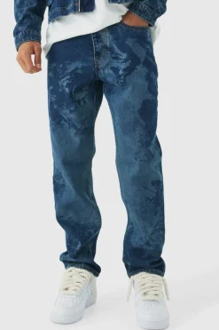 Sale boohoo Renaissance Laser Print Denim Set vintage blue