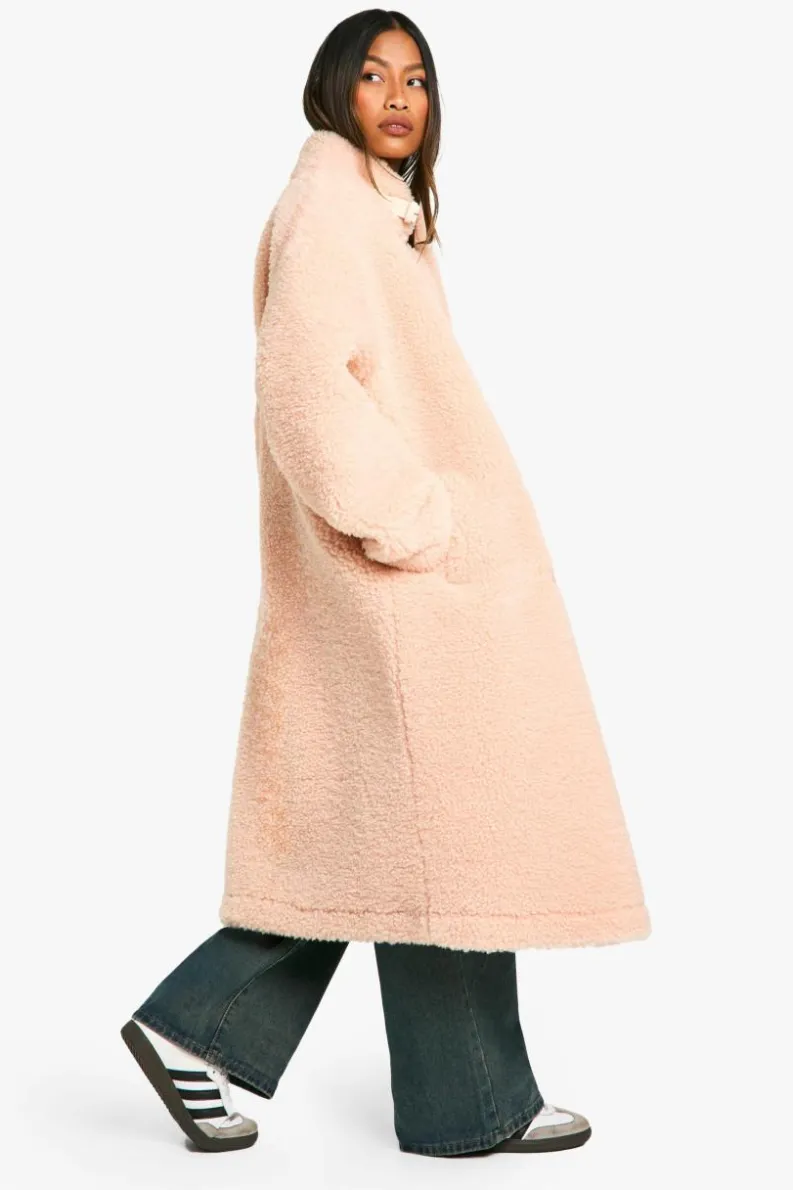 Hot boohoo Reversible Longline Aviator pink