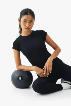 New boohoo SEAMLESS CONTOUR RIBBED SET charcoal