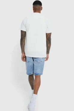 Store boohooMAN Short Sleeve Revere Rib Jersey Shirt sand