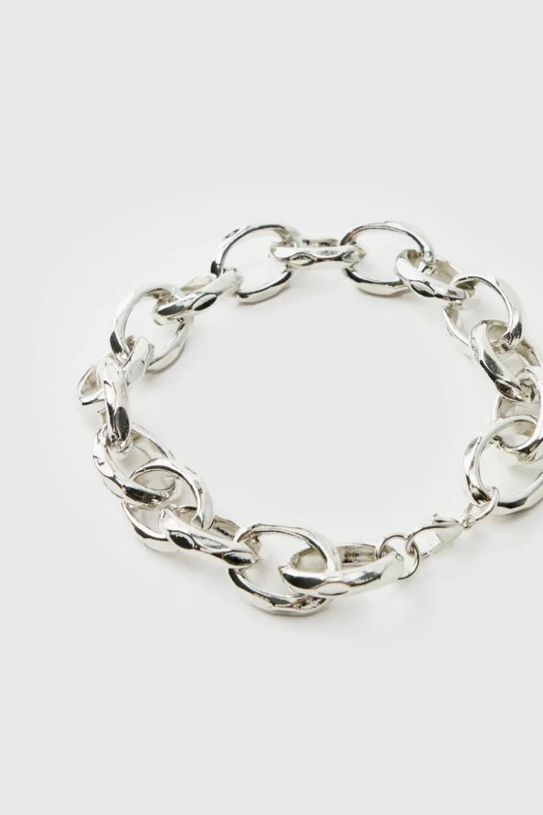Store boohooMAN Chain Bracelet silver