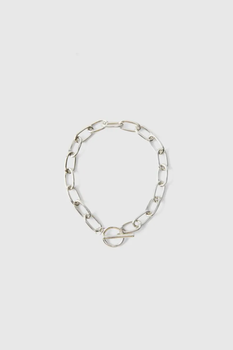 Shop boohooMAN Chain Bracelet silver