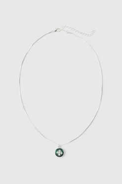 Cheap boohooMAN Cross Pendant Necklace silver