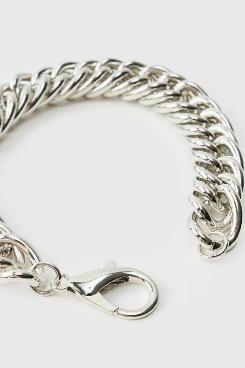 Flash Sale boohooMAN Link Bracelet silver