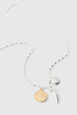 Cheap boohooMAN Necklace With Charms silver