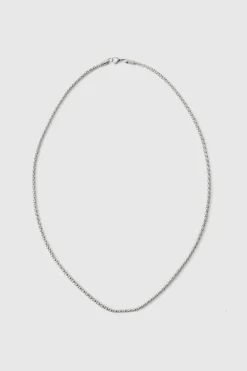 Best boohooMAN Rope Chain Necklace silver
