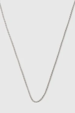 Best boohooMAN Rope Chain Necklace silver