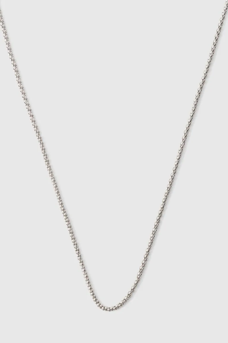 Best boohooMAN Rope Chain Necklace silver