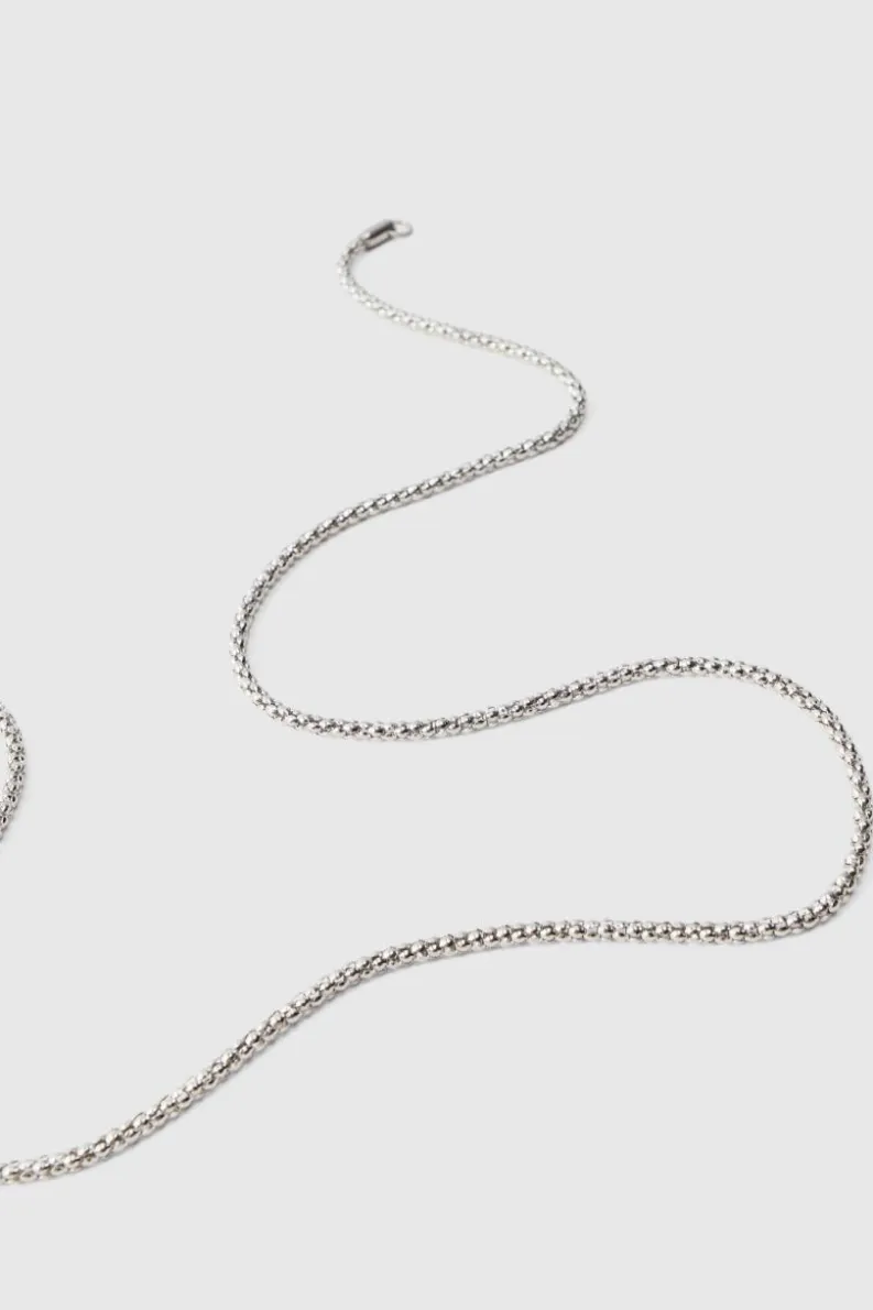 Best boohooMAN Rope Chain Necklace silver