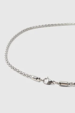 Best boohooMAN Rope Chain Necklace silver