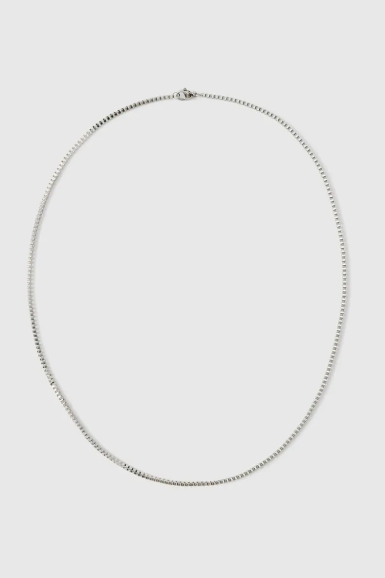 Clearance boohooMAN Single Layer Necklace silver