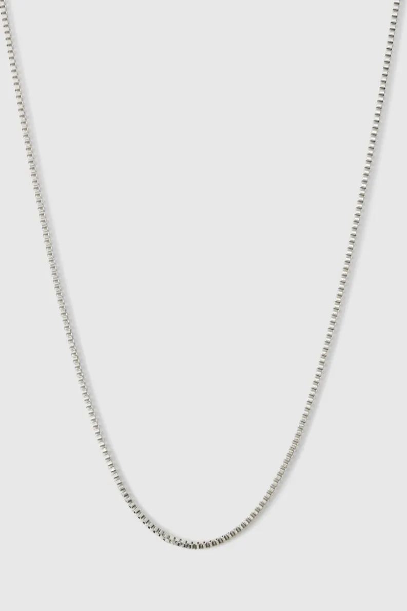 Clearance boohooMAN Single Layer Necklace silver