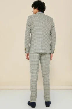 Sale boohooMAN Single Breasted Slim Dogtooth Suit Jacket multi