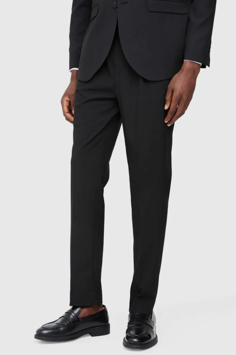 Outlet boohoo Single Breasted Straight Fit Suit Set black