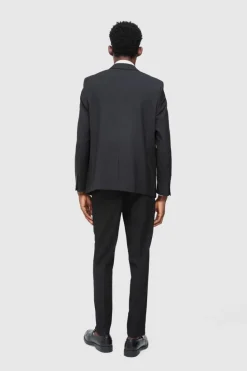 Outlet boohoo Single Breasted Straight Fit Suit Set black