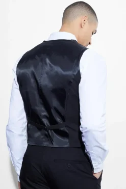 Online boohoo Skinny Fit Core Suit black