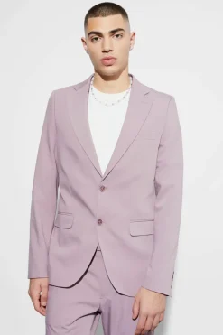 Best boohoo Skinny Fit Single Breasted Suit mauve