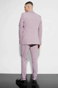 Best boohoo Skinny Fit Single Breasted Suit mauve