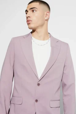 Best boohoo Skinny Fit Single Breasted Suit mauve