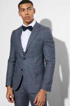 Cheap boohoo Skinny Fit Single Breasted Three Piece Suit navy