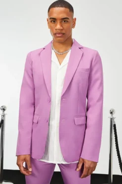 Discount boohoo Skinny Fit Suit purple