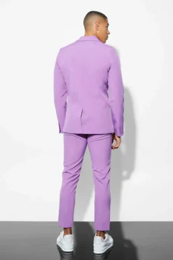 Discount boohoo Skinny Fit Suit purple