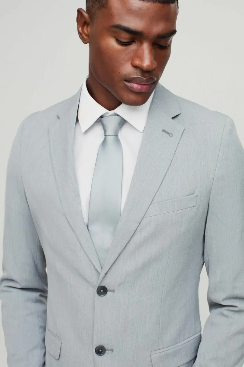 Clearance boohoo Skinny Suit grey